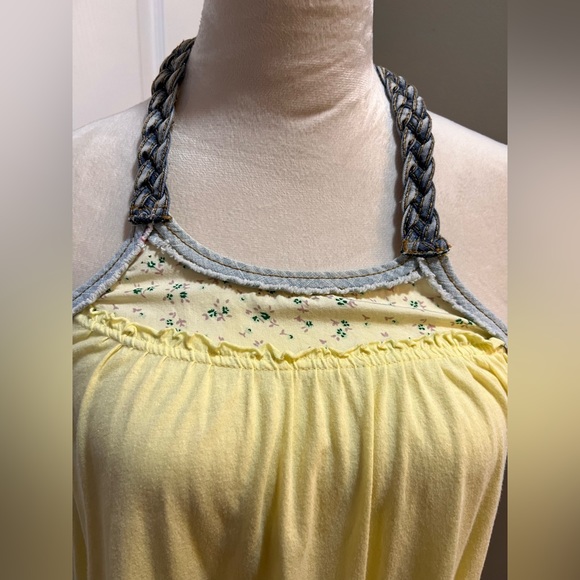 Free People Yellow Tunic Tank Top - Picture 3 of 6